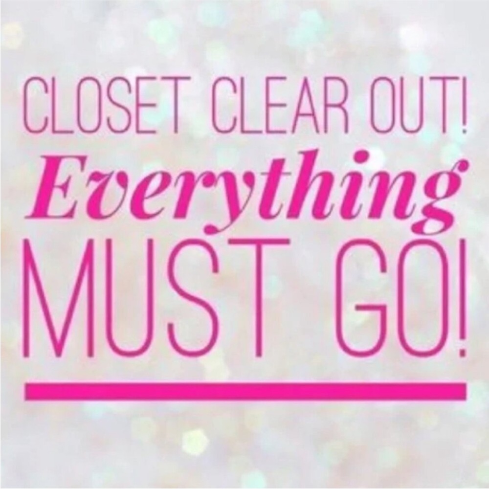 Closet Clear Out Sale